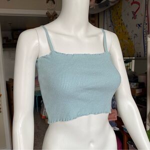 LA Hearts cropped tank top size small